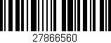 Código de barras (EAN, GTIN, SKU, ISBN): '27866560'