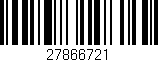 Código de barras (EAN, GTIN, SKU, ISBN): '27866721'