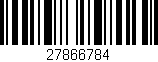 Código de barras (EAN, GTIN, SKU, ISBN): '27866784'