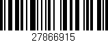 Código de barras (EAN, GTIN, SKU, ISBN): '27866915'