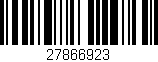 Código de barras (EAN, GTIN, SKU, ISBN): '27866923'