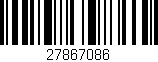 Código de barras (EAN, GTIN, SKU, ISBN): '27867086'