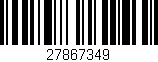 Código de barras (EAN, GTIN, SKU, ISBN): '27867349'