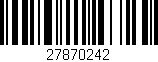Código de barras (EAN, GTIN, SKU, ISBN): '27870242'