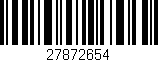 Código de barras (EAN, GTIN, SKU, ISBN): '27872654'