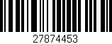Código de barras (EAN, GTIN, SKU, ISBN): '27874453'