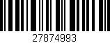 Código de barras (EAN, GTIN, SKU, ISBN): '27874993'