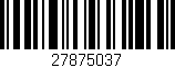 Código de barras (EAN, GTIN, SKU, ISBN): '27875037'