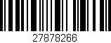 Código de barras (EAN, GTIN, SKU, ISBN): '27878266'