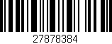 Código de barras (EAN, GTIN, SKU, ISBN): '27878384'