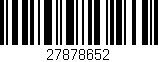 Código de barras (EAN, GTIN, SKU, ISBN): '27878652'