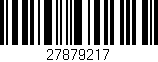 Código de barras (EAN, GTIN, SKU, ISBN): '27879217'