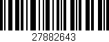 Código de barras (EAN, GTIN, SKU, ISBN): '27882643'