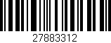 Código de barras (EAN, GTIN, SKU, ISBN): '27883312'