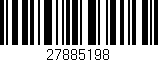 Código de barras (EAN, GTIN, SKU, ISBN): '27885198'