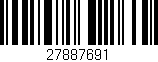 Código de barras (EAN, GTIN, SKU, ISBN): '27887691'