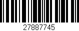 Código de barras (EAN, GTIN, SKU, ISBN): '27887745'