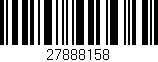 Código de barras (EAN, GTIN, SKU, ISBN): '27888158'