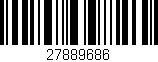 Código de barras (EAN, GTIN, SKU, ISBN): '27889686'