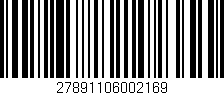 Código de barras (EAN, GTIN, SKU, ISBN): '27891106002169'