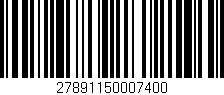 Código de barras (EAN, GTIN, SKU, ISBN): '27891150007400'