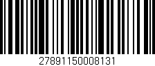 Código de barras (EAN, GTIN, SKU, ISBN): '27891150008131'