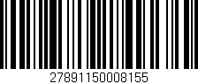 Código de barras (EAN, GTIN, SKU, ISBN): '27891150008155'
