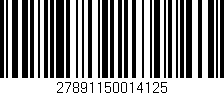 Código de barras (EAN, GTIN, SKU, ISBN): '27891150014125'