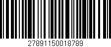 Código de barras (EAN, GTIN, SKU, ISBN): '27891150018789'