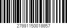 Código de barras (EAN, GTIN, SKU, ISBN): '27891150018857'