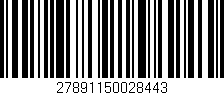 Código de barras (EAN, GTIN, SKU, ISBN): '27891150028443'