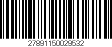 Código de barras (EAN, GTIN, SKU, ISBN): '27891150029532'