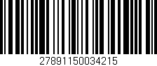 Código de barras (EAN, GTIN, SKU, ISBN): '27891150034215'