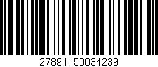 Código de barras (EAN, GTIN, SKU, ISBN): '27891150034239'