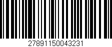 Código de barras (EAN, GTIN, SKU, ISBN): '27891150043231'