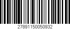 Código de barras (EAN, GTIN, SKU, ISBN): '27891150050932'