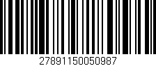 Código de barras (EAN, GTIN, SKU, ISBN): '27891150050987'