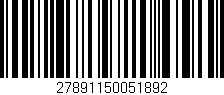 Código de barras (EAN, GTIN, SKU, ISBN): '27891150051892'