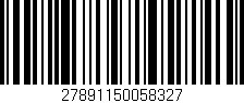 Código de barras (EAN, GTIN, SKU, ISBN): '27891150058327'
