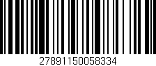 Código de barras (EAN, GTIN, SKU, ISBN): '27891150058334'