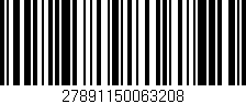 Código de barras (EAN, GTIN, SKU, ISBN): '27891150063208'