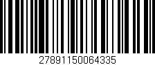 Código de barras (EAN, GTIN, SKU, ISBN): '27891150064335'