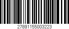 Código de barras (EAN, GTIN, SKU, ISBN): '27891155003223'