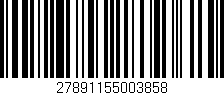 Código de barras (EAN, GTIN, SKU, ISBN): '27891155003858'