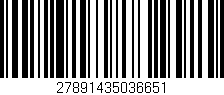 Código de barras (EAN, GTIN, SKU, ISBN): '27891435036651'