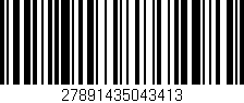 Código de barras (EAN, GTIN, SKU, ISBN): '27891435043413'