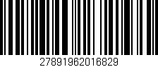 Código de barras (EAN, GTIN, SKU, ISBN): '27891962016829'
