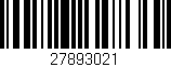 Código de barras (EAN, GTIN, SKU, ISBN): '27893021'