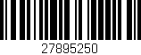 Código de barras (EAN, GTIN, SKU, ISBN): '27895250'