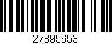 Código de barras (EAN, GTIN, SKU, ISBN): '27895653'